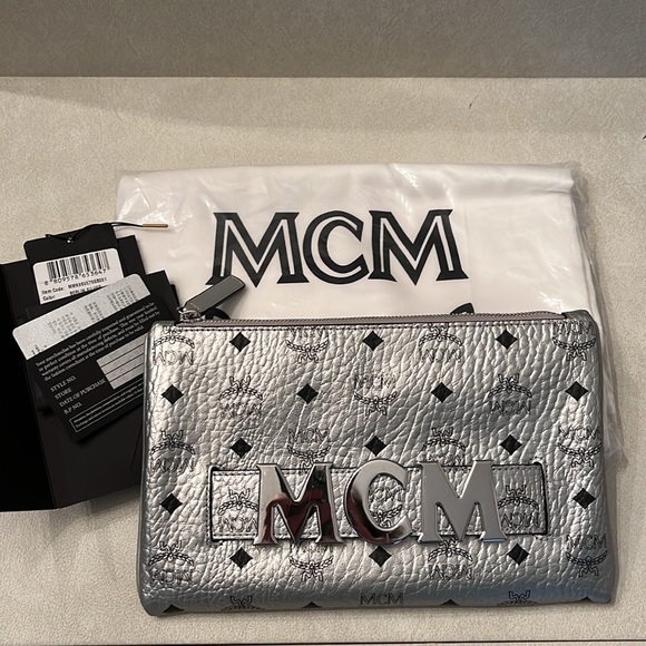 MCM Trilogie Backpack in Berlin Silver ~ size 37 - Picture 2 of 14